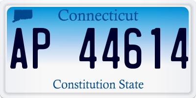 CT license plate AP44614