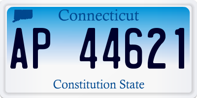 CT license plate AP44621