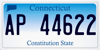 CT license plate AP44622