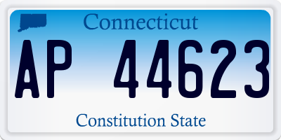 CT license plate AP44623