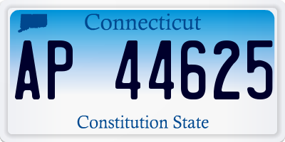 CT license plate AP44625