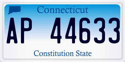 CT license plate AP44633