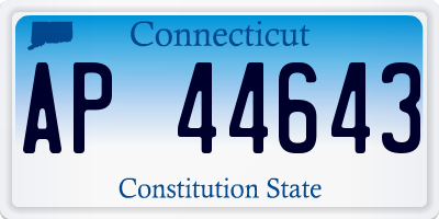 CT license plate AP44643