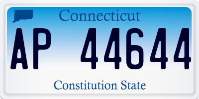 CT license plate AP44644