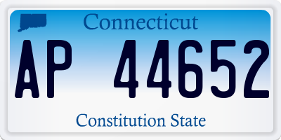 CT license plate AP44652