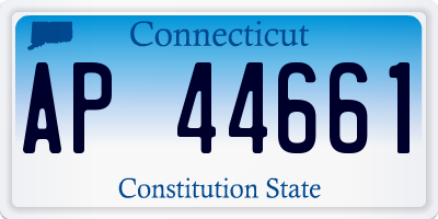 CT license plate AP44661