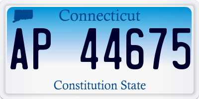CT license plate AP44675