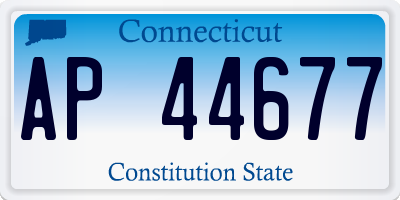CT license plate AP44677