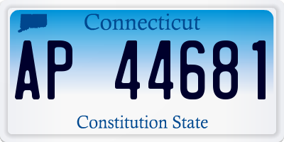 CT license plate AP44681