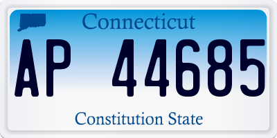 CT license plate AP44685