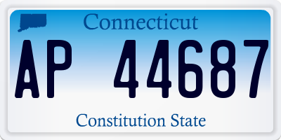 CT license plate AP44687