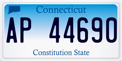 CT license plate AP44690