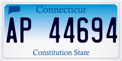 CT license plate AP44694