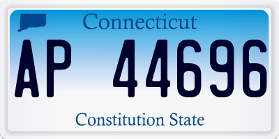 CT license plate AP44696