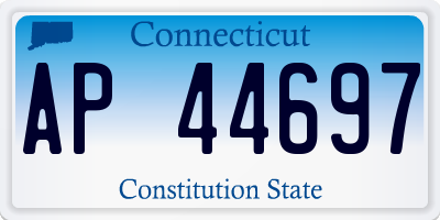 CT license plate AP44697