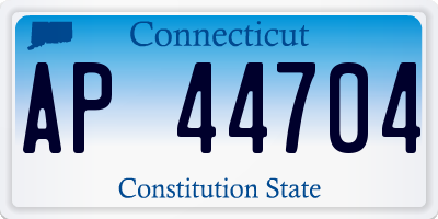 CT license plate AP44704
