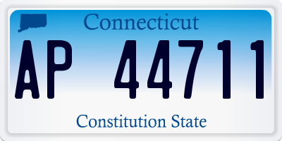 CT license plate AP44711