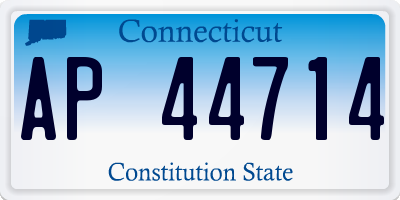 CT license plate AP44714