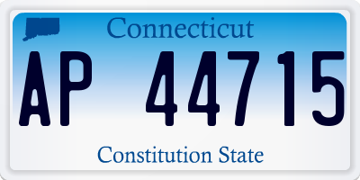 CT license plate AP44715