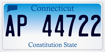 CT license plate AP44722