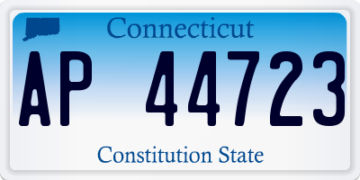 CT license plate AP44723