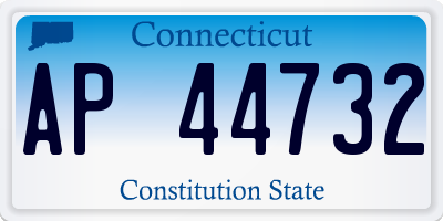 CT license plate AP44732