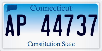 CT license plate AP44737