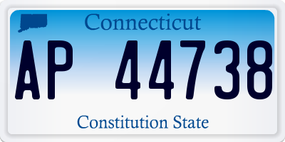 CT license plate AP44738