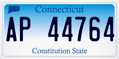 CT license plate AP44764