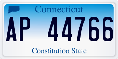 CT license plate AP44766