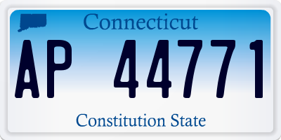 CT license plate AP44771