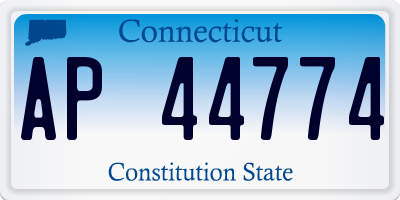 CT license plate AP44774