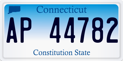 CT license plate AP44782