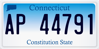 CT license plate AP44791