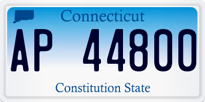 CT license plate AP44800