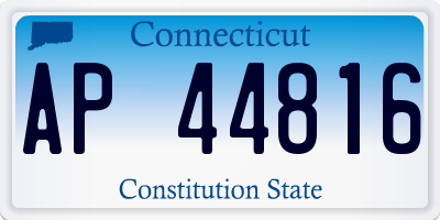CT license plate AP44816