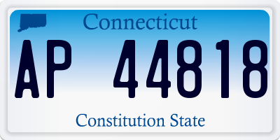 CT license plate AP44818