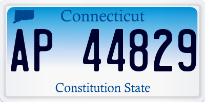 CT license plate AP44829