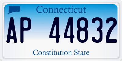 CT license plate AP44832