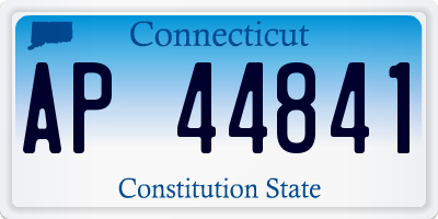 CT license plate AP44841