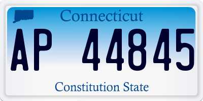 CT license plate AP44845