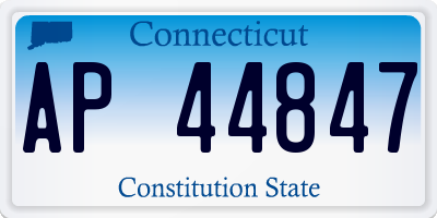 CT license plate AP44847