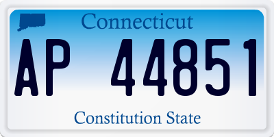 CT license plate AP44851
