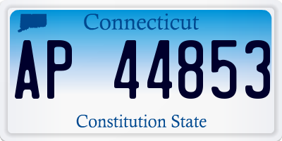 CT license plate AP44853