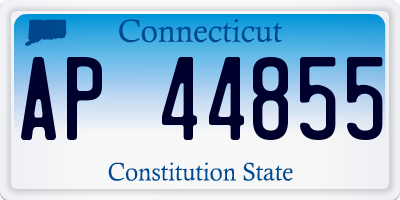 CT license plate AP44855