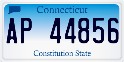 CT license plate AP44856