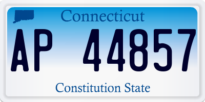 CT license plate AP44857
