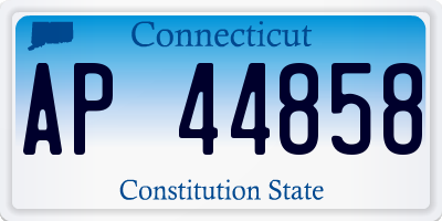 CT license plate AP44858