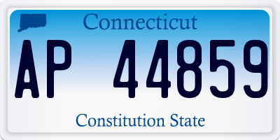 CT license plate AP44859