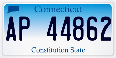 CT license plate AP44862